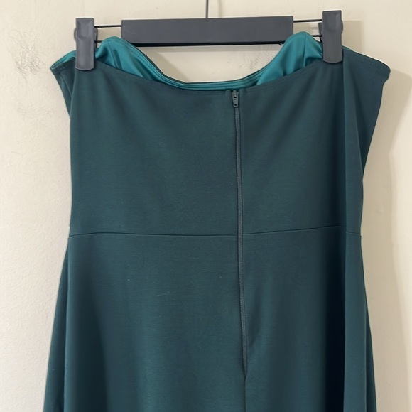 Windsor Kaia Strapless High Slit Formal Dress Hunter Green Size XL - Picture 7 of 11
